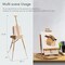 ARTIFY French Easel, Foldable Portable Art Field Easel with Artist Drawer, Palette, Hold Canvas up to 34", Adjustable Beechwood Sketchebox Easel for Painting